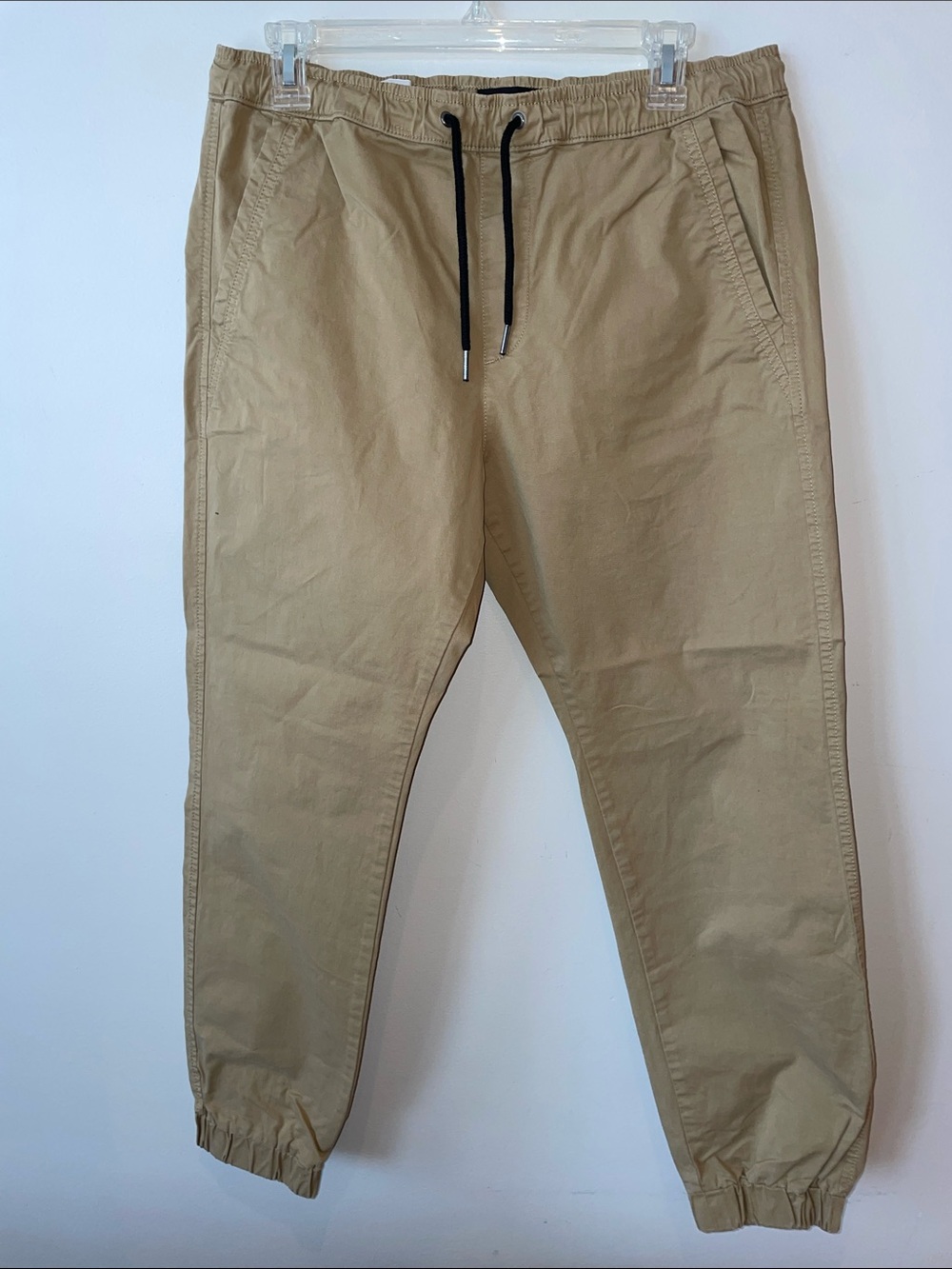 Jack and Jones Tan Drawstring Chino Joggers